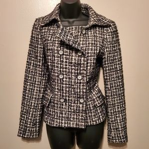 Black and White Pea Coat